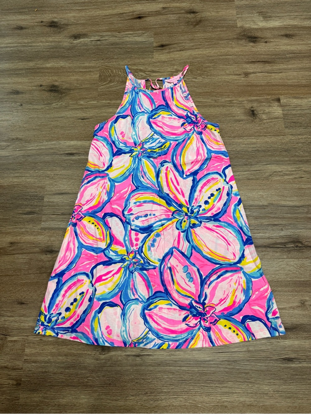 Lilly Pulitzer Pink Multi Floral Halter Dress
